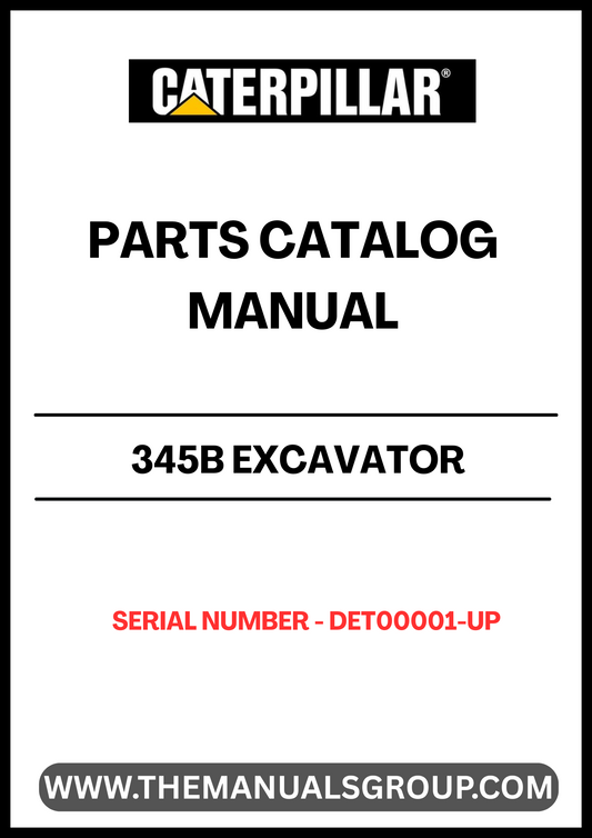  Enhance your CAT 345B Excavator's performance with our comprehensive Parts Catalog Manual, specifically designed for serial numbers DET00001-UP. This manual is an essential resource for operators and technicians, providing detailed diagrams and specifications to ensure you have the right parts for maintenance and repairs