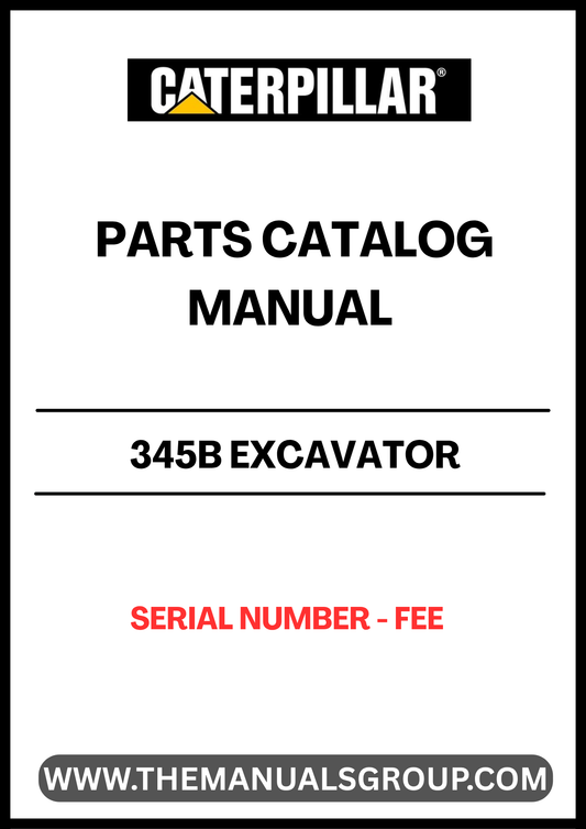 Discover the essential CAT 345B Excavator Parts Catalog Manual, designed specifically for serial number FEE. This comprehensive guide is an invaluable resource for operators and technicians alike, providing detailed information on parts and components to ensure optimal performance and maintenance of your excavator.