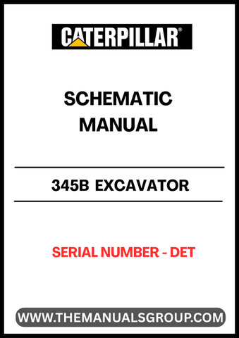 Discover the essential CAT 345B Excavator Schematic Manual, designed specifically for serial number DET. This comprehensive guide provides detailed schematics and diagrams, ensuring you have the precise information needed for effective maintenance and repair of your excavator.