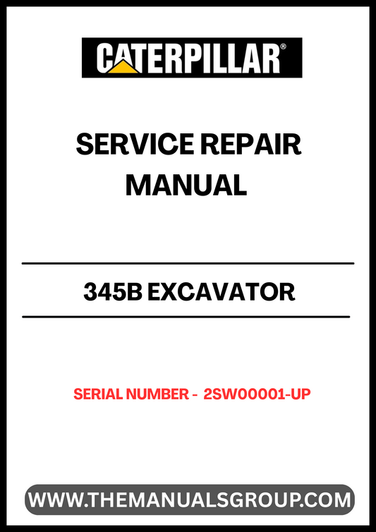 Unlock the full potential of your CAT 345B Excavator with our comprehensive Service Repair Manual, specifically designed for serial numbers 2SW00001 and up. This manual is an essential resource for both seasoned professionals and DIY enthusiasts, providing detailed instructions and diagrams to ensure efficient maintenance and repair.
