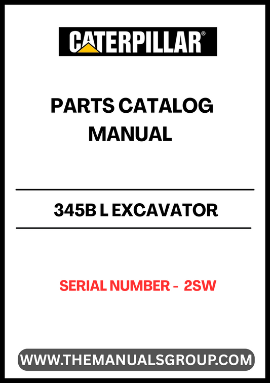 Discover the essential CAT 345B L Excavator Parts Catalog Manual, specifically designed for serial number 2SW. This comprehensive manual is your go-to resource for identifying and sourcing the right parts for your excavator, ensuring optimal performance and longevity of your machinery.