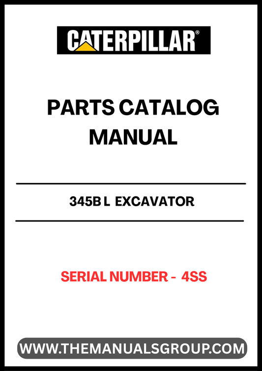 Discover the essential CAT 345B L Excavator Parts Catalog Manual, specifically designed for serial number 4SS. This comprehensive manual is your go-to resource for identifying and sourcing the right parts for your excavator, ensuring optimal performance and longevity of your machinery.