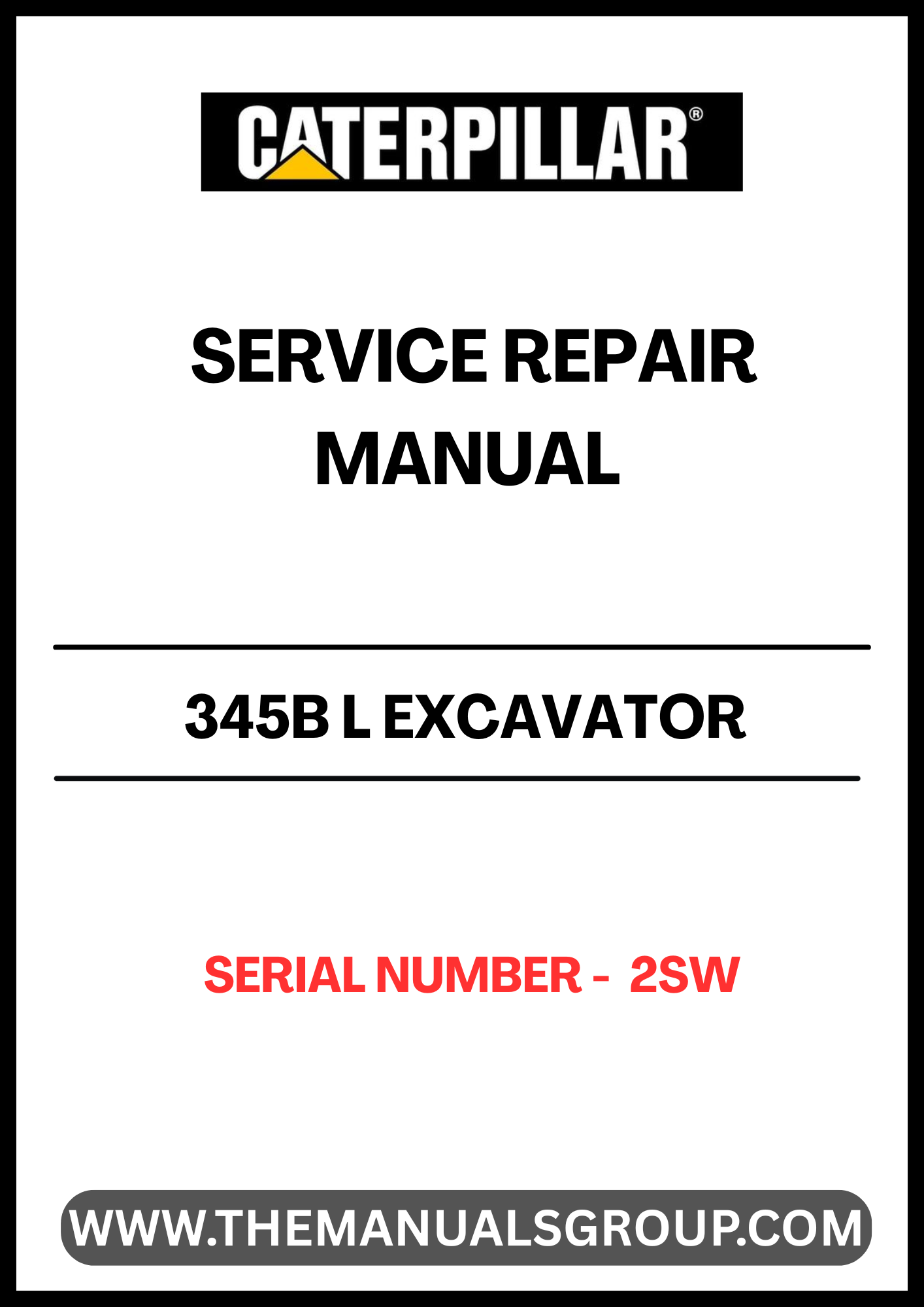 Unlock the full potential of your CAT 345B L Excavator with our comprehensive Service Repair Manual, specifically designed for serial number 2SW. This manual is an essential resource for operators and technicians, providing detailed instructions and insights to keep your machine running smoothly and efficiently.