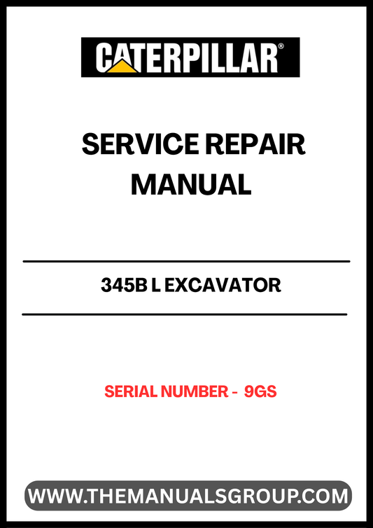 Unlock the full potential of your CAT 345B L Excavator with our comprehensive Service Repair Manual, specifically designed for serial number 9GS. This manual is an essential resource for operators and technicians, providing detailed instructions and insights to keep your machine running smoothly and efficiently.