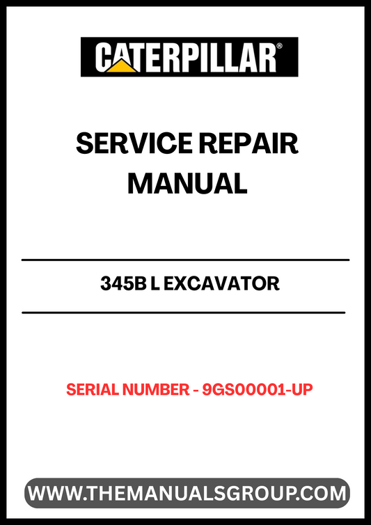 Unlock the full potential of your CAT 345B L Excavator with our comprehensive Service Repair Manual, specifically designed for serial numbers 9GS00001 and up. This manual is an essential resource for operators and technicians alike, providing detailed insights into the maintenance and repair of your machine powered by the robust 3176C engine.