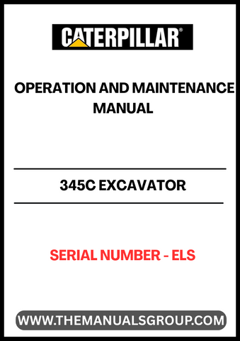 Discover the essential CAT 345C Excavator Operation and Maintenance Manual, designed specifically for serial number ELSP. This comprehensive guide is your go-to resource for maximizing the performance and longevity of your excavator, ensuring you get the most out of your investment.