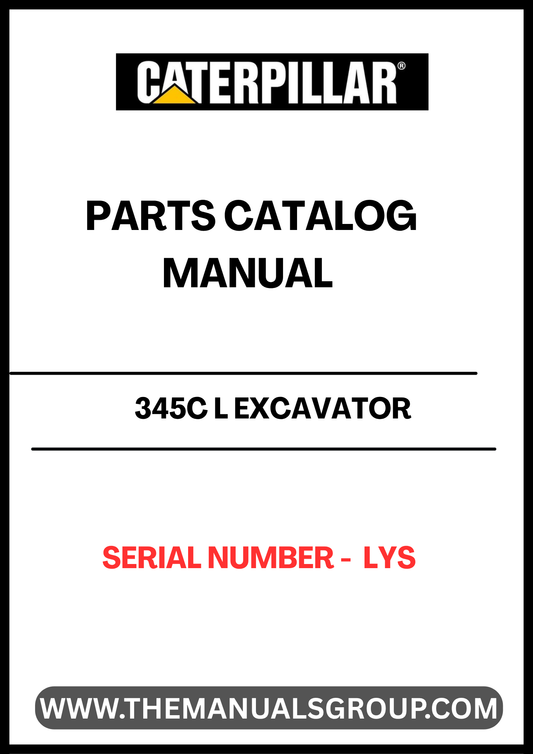 Discover the essential CAT 345C L Excavator Parts Catalog Manual, specifically designed for serial number LYS. This comprehensive guide is your go-to resource for identifying and sourcing the right parts for your excavator, ensuring optimal performance and longevity of your machinery.