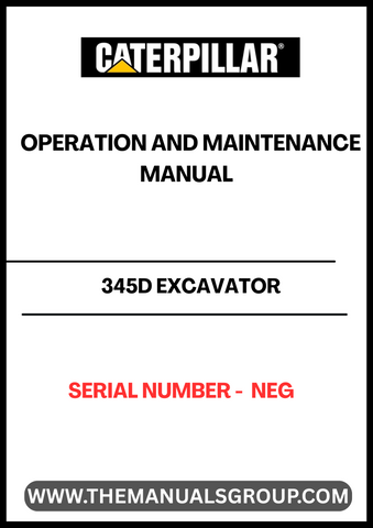 Discover the essential CAT 345D Excavator Operation and Maintenance Manual, designed specifically for your machine's serial number range. This comprehensive guide provides detailed instructions and insights to ensure optimal performance and longevity of your excavator.