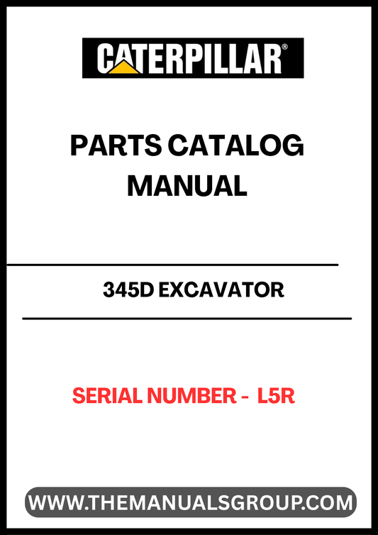 Discover the essential CAT 345D Excavator Parts Catalog Manual, specifically designed for serial number L5R. This comprehensive guide is your go-to resource for identifying and sourcing the right parts for your excavator, ensuring optimal performance and longevity of your machinery.