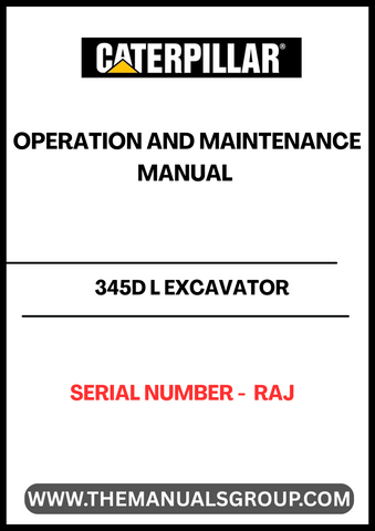 Unlock the full potential of your CAT 345D L Excavator with the comprehensive Service Repair Manual, specifically designed for serial number RAJ. This manual is an essential resource for operators and technicians, providing detailed instructions and insights to ensure optimal performance and longevity of your equipment.
