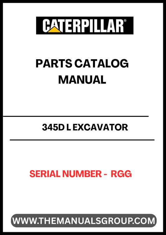 Discover the essential CAT 345D L Excavator Parts Catalog Manual, specifically designed for serial number RGG. This comprehensive manual is your go-to resource for identifying and sourcing the right parts for your excavator, ensuring optimal performance and longevity of your machinery.