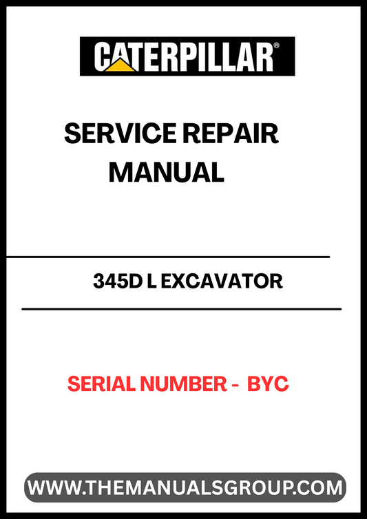 The CAT 345D L Excavator Service Repair Manual is an essential resource for maintaining and repairing your heavy machinery. Designed specifically for the CAT 345D L model, this manual provides detailed instructions and diagrams to ensure that you can perform repairs with confidence and precision.