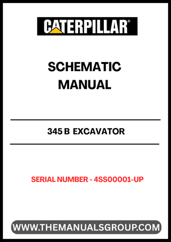 Discover the CAT 345 B Excavator Schematic Manual, designed specifically for serial numbers 4SS00001 and up. This comprehensive manual is an essential resource for operators and technicians, providing detailed schematics that simplify maintenance and repair tasks. With clear illustrations and precise information, you can ensure your excavator operates at peak performance.