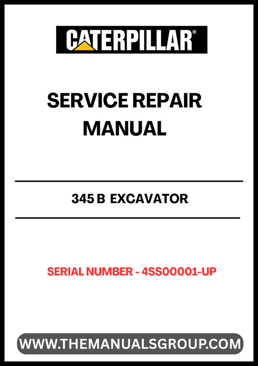 The CAT 345 B Excavator Service Repair Manual is an essential resource for maintaining and repairing your heavy machinery. Designed specifically for serial numbers 4SS00001 and up, this manual provides detailed instructions and diagrams to ensure your excavator operates at peak performance.
