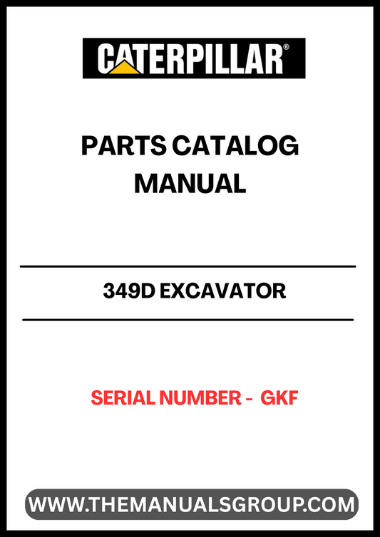 Discover the essential CAT 349D Excavator Parts Catalog Manual, specifically designed for serial number GKF. This comprehensive manual serves as your go-to resource for identifying and sourcing the right parts for your excavator, ensuring optimal performance and longevity of your machinery.