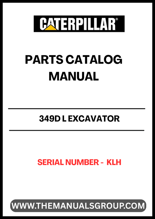 Discover the essential CAT 349D L Excavator Parts Catalog Manual, specifically designed for serial number KLH. This comprehensive manual serves as your go-to resource for identifying and sourcing the right parts for your excavator, ensuring optimal performance and longevity of your machinery.