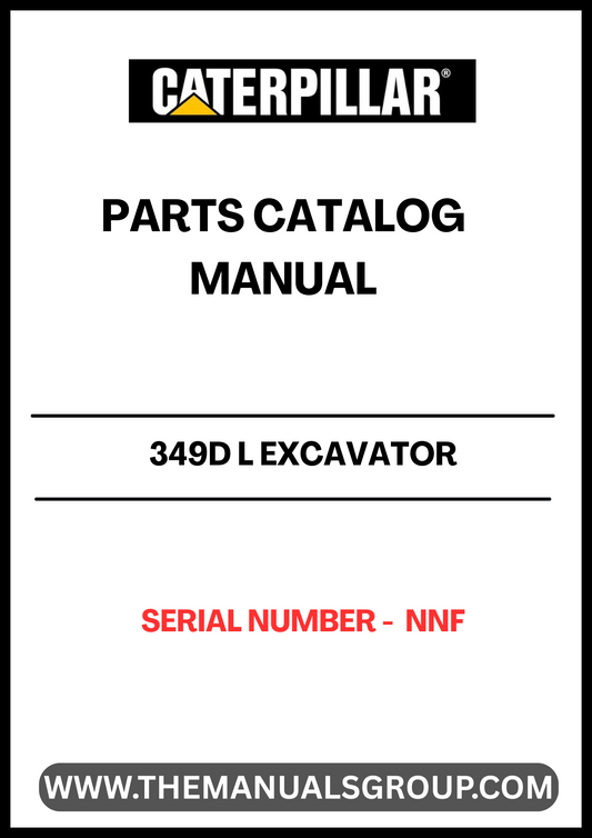 Discover the essential CAT 349D L Excavator Parts Catalog Manual, designed specifically for serial number NNF. This comprehensive guide provides detailed information on all parts and components, ensuring you have the right resources at your fingertips for maintenance and repairs.
