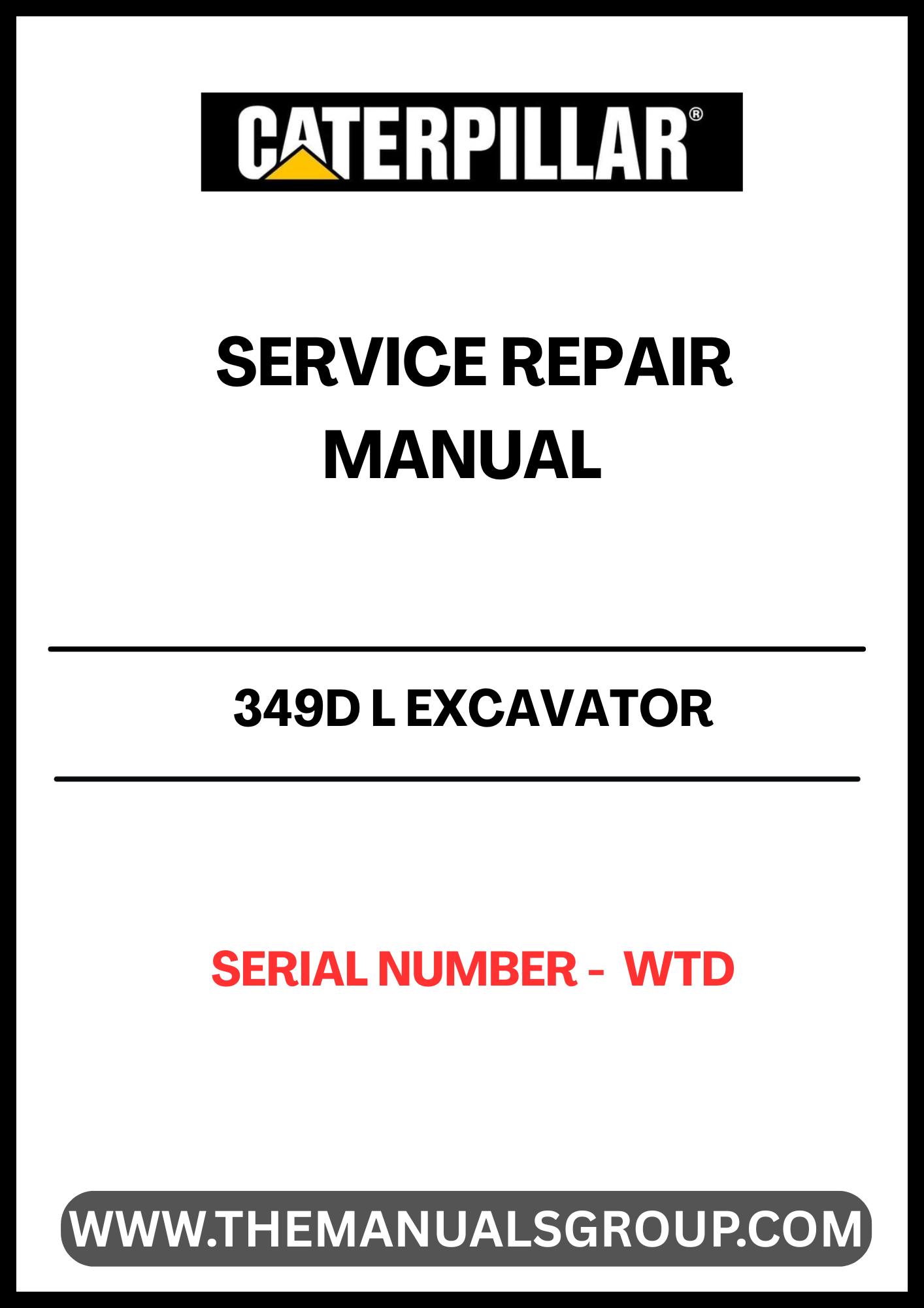 Discover the essential CAT 349D L Excavator Service Repair Manual, specifically designed for serial number WTD. This comprehensive guide is your go-to resource for maintaining and repairing your excavator, ensuring optimal performance and longevity.