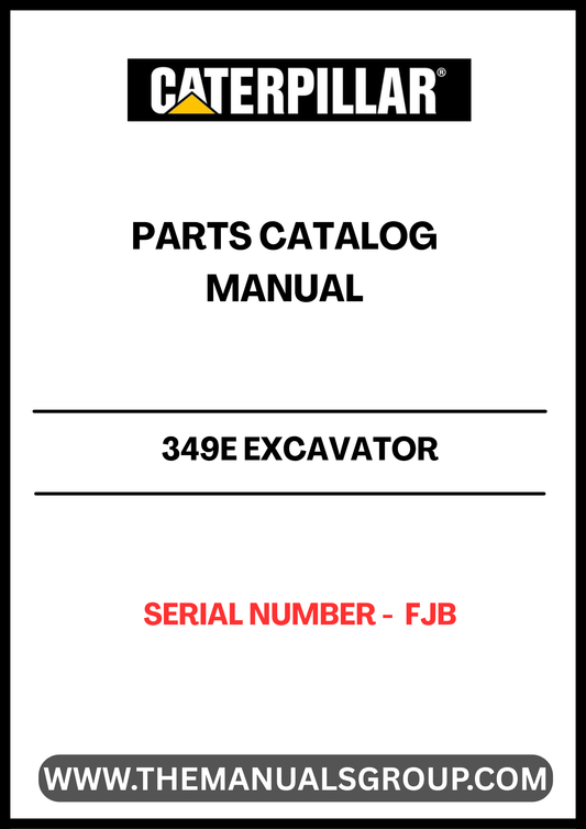 Discover the essential CAT 349E Excavator Parts Catalog Manual, specifically designed for serial number FJB. This comprehensive manual is your go-to resource for identifying and sourcing the right parts for your CAT 349E excavator, ensuring optimal performance and longevity of your machinery.