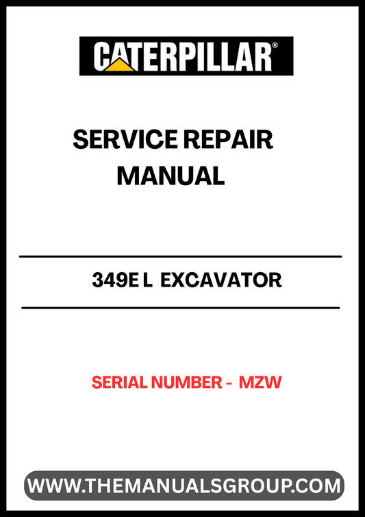 Discover the essential CAT 349E L Excavator Service Repair Manual, specifically designed for serial number MZW. This comprehensive guide is your go-to resource for maintaining and repairing your excavator, ensuring optimal performance and longevity.