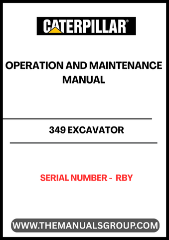 Discover the essential CAT 349 Excavator Operation and Maintenance Manual, specifically designed for serial number RBY. This comprehensive guide is your go-to resource for maximizing the performance and longevity of your excavator. With detailed instructions and expert insights, you can ensure that your machine operates at peak efficiency.