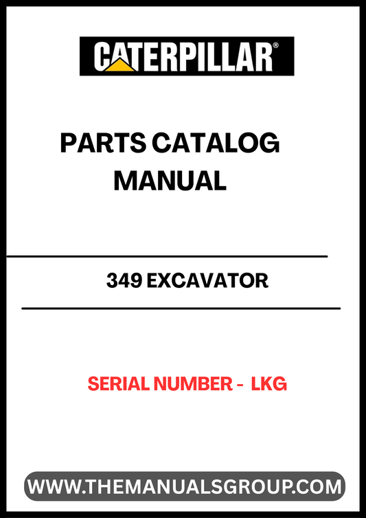 Discover the essential CAT 349 Excavator Parts Catalog Manual, specifically designed for serial number LKG. This comprehensive guide is your go-to resource for identifying and sourcing the right parts for your CAT 349 excavator, ensuring optimal performance and longevity of your machinery.