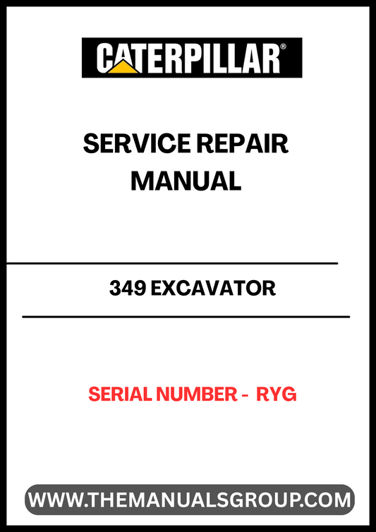 Ensure your CAT 349 Excavator operates at peak performance with the comprehensive Service Repair Manual, specifically designed for serial number RYG. This manual is an essential resource for technicians and operators alike, providing detailed instructions and insights into maintenance and repair procedures.