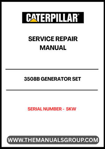 Ensure the longevity and optimal performance of your CAT 3508B Generator Set with our comprehensive Service Repair Manual. Designed specifically for serial number 5KW, this manual provides detailed instructions and insights to help you troubleshoot and maintain your generator effectively.