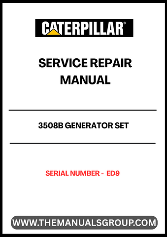 Discover the essential CAT 3508B Generator Set Service Repair Manual, specifically designed for serial number ED9. This comprehensive guide is an invaluable resource for technicians and operators, providing detailed instructions and insights to ensure optimal performance and longevity of your generator set.