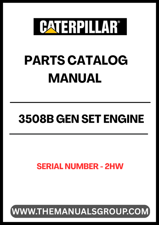 Discover the essential CAT 3508B Gen Set Engine Parts Catalog Manual, designed specifically for serial number 2HW. This comprehensive manual serves as a vital resource for technicians and engineers, providing detailed information on parts, specifications, and maintenance procedures to ensure optimal performance of your engine.