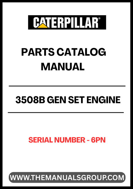 Enhance your maintenance and repair capabilities with the CAT 3508B Gen Set Engine Parts Catalog Manual, specifically designed for serial number 6PN. This comprehensive manual serves as an essential resource for identifying and sourcing the right parts for your engine, ensuring optimal performance and longevity.