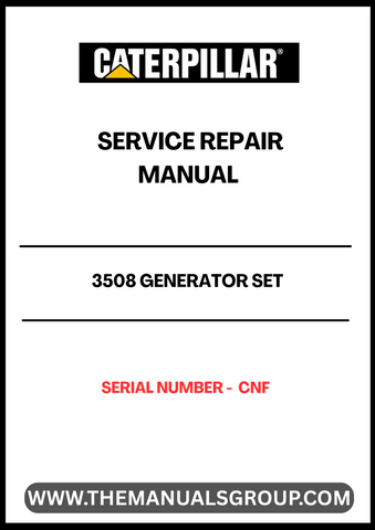 Discover the essential CAT 3508 Generator Set Service Repair Manual, specifically designed for serial number CNF. This comprehensive guide is your go-to resource for maintaining and troubleshooting your generator, ensuring optimal performance and longevity.