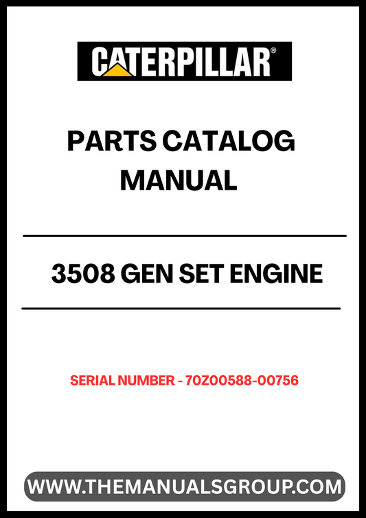 Enhance the performance and longevity of your CAT 3508 Gen Set engine with our comprehensive Parts Catalog Manual, specifically designed for serial numbers 70Z00588-00756. This manual serves as an essential resource for identifying and sourcing the right parts, ensuring your engine operates at peak efficiency.