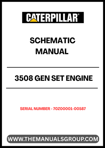 Unlock the full potential of your CAT 3508 Gen Set Engine with our comprehensive Schematic Manual, specifically designed for serial numbers 70Z00001-00587. This manual serves as an essential resource for technicians and engineers, providing detailed schematics that simplify troubleshooting and maintenance tasks.