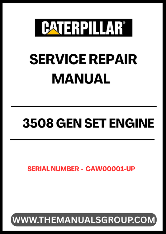 Unlock the full potential of your CAT 3508 Gen Set Engine with our comprehensive Service Repair Manual, specifically designed for serial numbers CAW00001 and up. This manual is an essential resource for technicians and engine enthusiasts alike, providing detailed insights into maintenance, troubleshooting, and repair procedures.