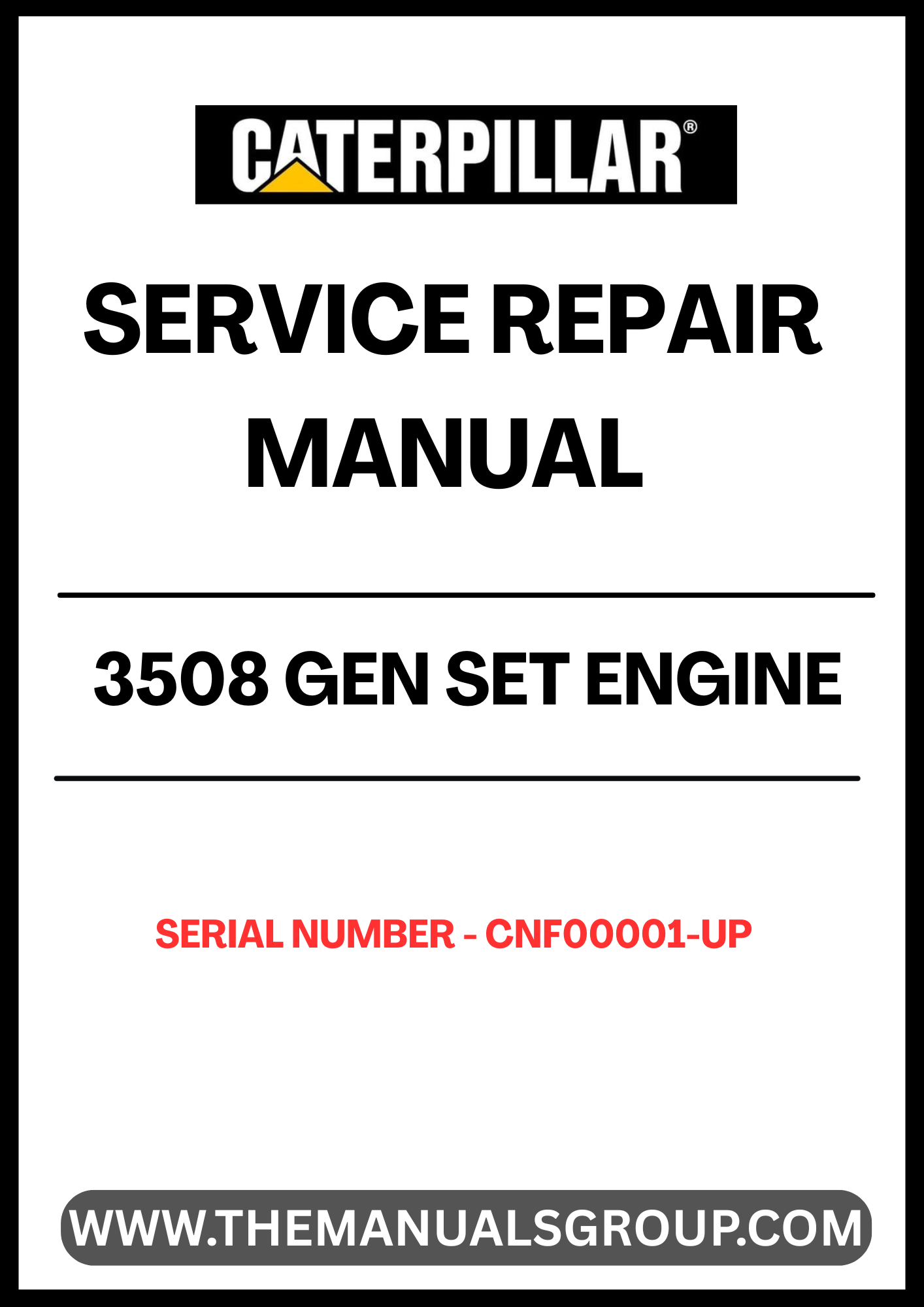 Enhance your maintenance capabilities with the CAT 3508 Gen Set Engine Service Repair Manual, specifically designed for serial numbers CNF00001 and up. This comprehensive guide provides detailed instructions and insights to ensure your engine operates at peak performance, minimizing downtime and maximizing efficiency.