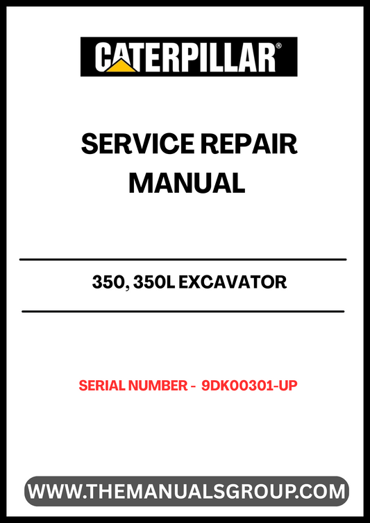Unlock the full potential of your CAT 350 and 350L Excavator with our comprehensive Service Repair Manual, specifically designed for serial numbers 9DK00301 and up. This manual is an essential resource for operators and technicians, providing detailed instructions and insights to keep your machine running smoothly and efficiently.