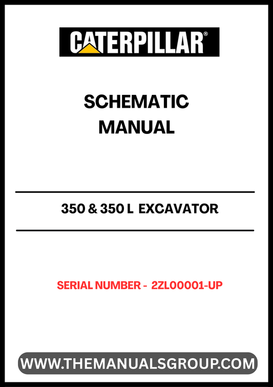 Unlock the full potential of your CAT 350 & 350 L Excavator with our comprehensive Schematic Manual, specifically designed for serial numbers 2ZL00001 and up. This manual is an essential resource for operators and technicians alike, providing detailed schematics that simplify troubleshooting and maintenance tasks.