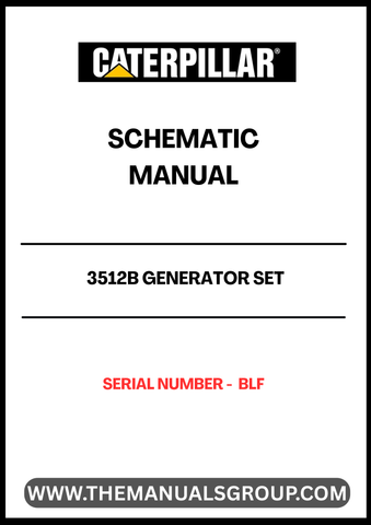 Discover the essential CAT 3512B Generator Set Schematic Manual, designed specifically for serial number BLF. This comprehensive manual provides detailed schematics that are crucial for understanding the inner workings of your generator set, ensuring optimal performance and maintenance.