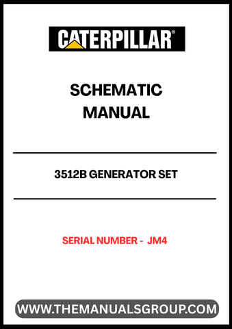 Discover the essential CAT 3512B Generator Set Schematic Manual, designed specifically for serial number JM4. This comprehensive manual provides detailed schematics that are crucial for understanding the inner workings of your generator set, ensuring optimal performance and reliability.