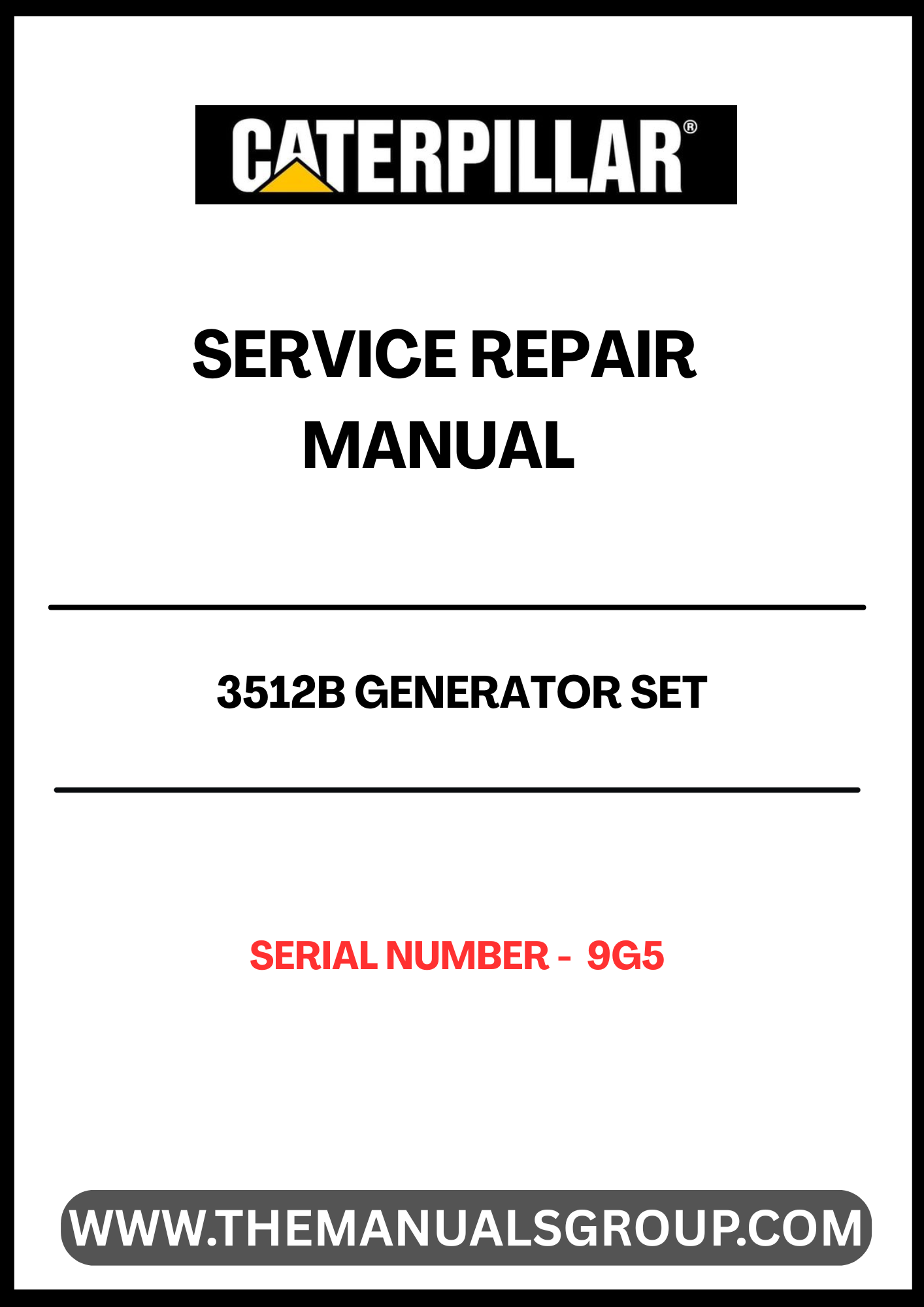 Discover the essential CAT 3512B Generator Set Service Repair Manual, specifically designed for serial number 9G5. This comprehensive guide is your go-to resource for maintaining and troubleshooting your generator, ensuring optimal performance and longevity.