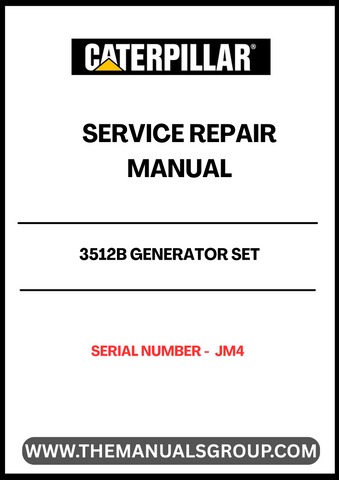 Discover the essential CAT 3512B Generator Set Service Repair Manual, specifically designed for serial number JM4. This comprehensive guide is your go-to resource for maintaining and troubleshooting your generator, ensuring optimal performance and longevity.
