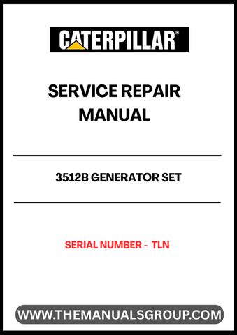 The CAT 3512B Generator Set Service Repair Manual is an essential resource for maintaining and troubleshooting your generator. Designed specifically for the CAT 3512B model, this manual provides detailed instructions and diagrams to ensure optimal performance and longevity of your equipment. With the serial number TLN, you can be confident that the information is tailored to your specific generator set.