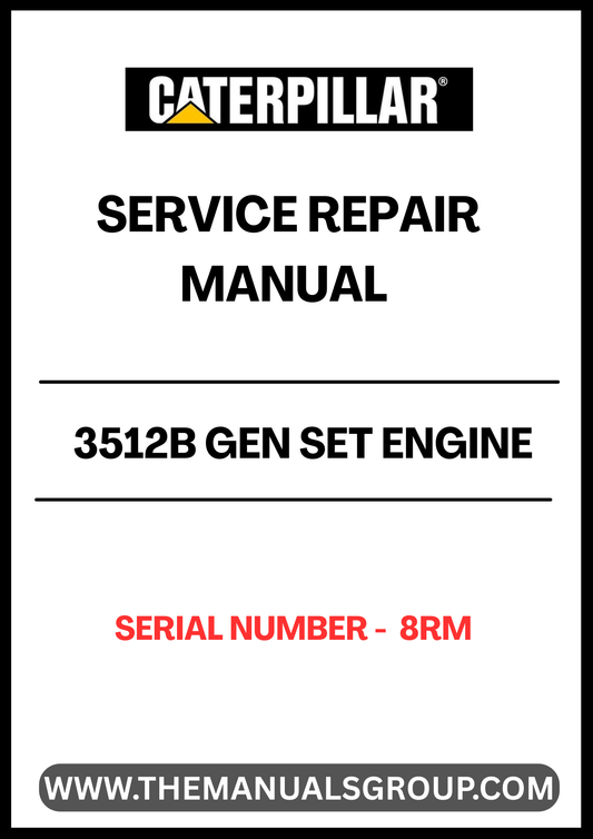 Discover the essential CAT 3512B Gen Set Engine Service Repair Manual, specifically designed for serial number 8RM. This comprehensive guide is an invaluable resource for technicians and engineers, providing detailed instructions and insights to ensure optimal performance and longevity of your engine.