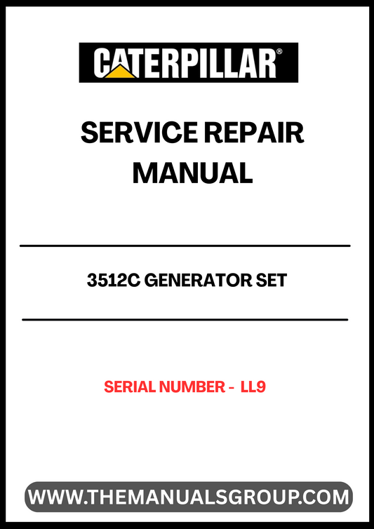 Discover the essential CAT 3512C Generator Set Service Repair Manual, specifically designed for serial number LL9. This comprehensive guide is your go-to resource for maintaining and troubleshooting your generator, ensuring optimal performance and longevity.