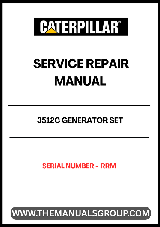 Discover the essential CAT 3512C Generator Set Service Repair Manual, specifically designed for serial number RRM. This comprehensive guide is your go-to resource for maintaining and troubleshooting your generator, ensuring optimal performance and longevity.