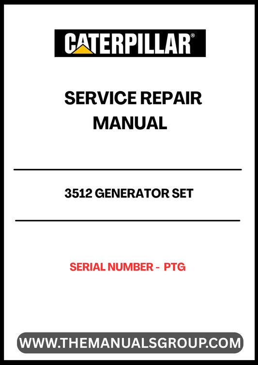 Ensure the longevity and optimal performance of your CAT 3512 Generator Set with our comprehensive Service Repair Manual. Designed specifically for serial number PTG, this manual provides detailed instructions and insights to help you troubleshoot and maintain your generator effectively.