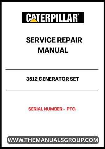 Ensure the longevity and optimal performance of your CAT 3512 Generator Set with our comprehensive Service Repair Manual. Designed specifically for serial number PTG, this manual provides detailed instructions and insights to help you troubleshoot and maintain your generator effectively.