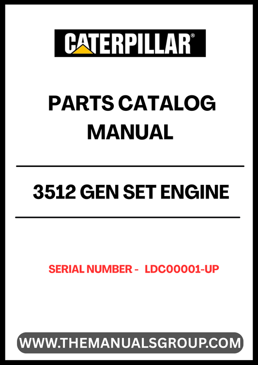 Discover the essential CAT 3512 Gen Set Engine Parts Catalog Manual, designed specifically for serial numbers LDC00001 and up. This comprehensive manual serves as a vital resource for technicians and engineers, providing detailed information on parts, specifications, and maintenance procedures to ensure optimal performance of your engine.
