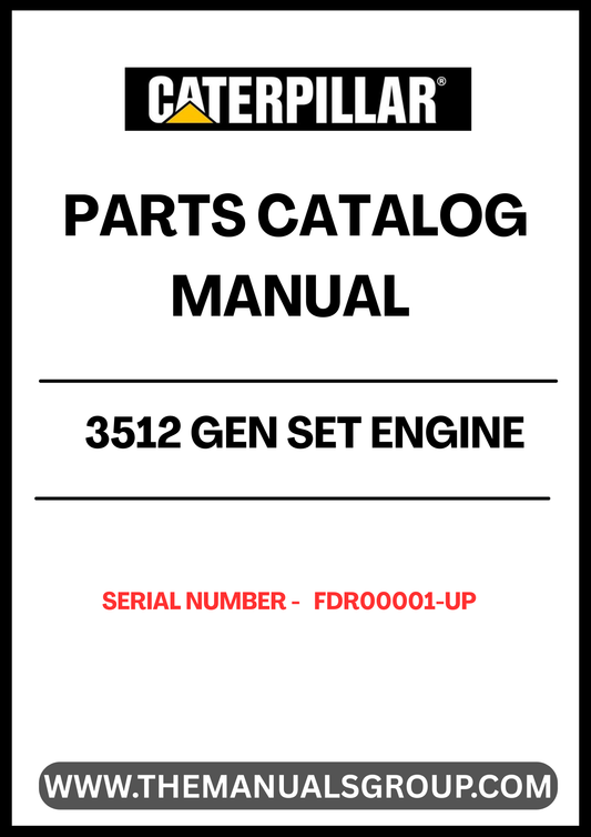 Enhance your maintenance and repair capabilities with the CAT 3512 Gen Set Engine Parts Catalog Manual, specifically designed for serial numbers FDR00001 and up. This comprehensive manual provides detailed diagrams and part numbers, ensuring you have the precise information needed to keep your engine running smoothly.
